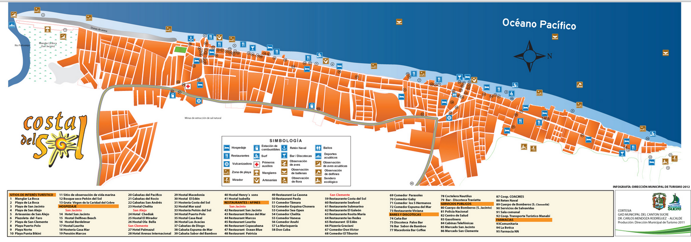 Central Coast of Ecuador Maps