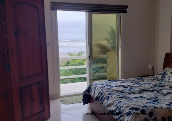 master bedroom with oceanview balcony