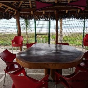 shared poolside cabana