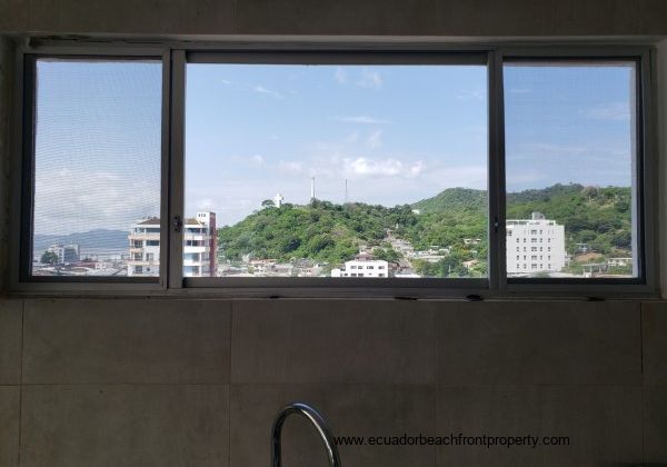 Hillside views from over the kitchen sink