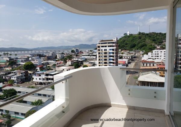 city, hillside and bay views