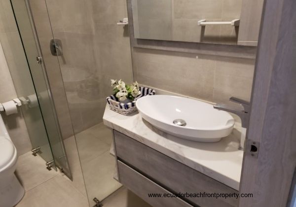 Tastefully remodeled bathrooms