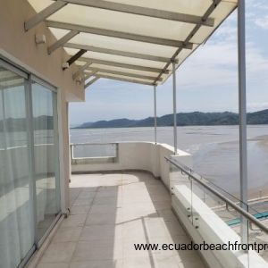 wraparound oceanview terrace on main level with retractable awning