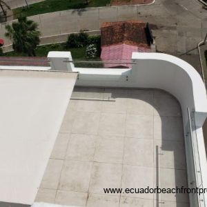 Looking down towards main level terrace