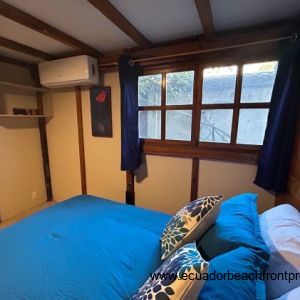 4th bedroom with double bed and AC