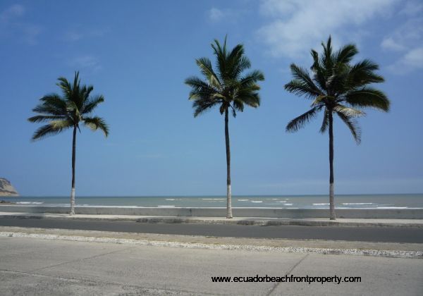 Beachfront boardwalk