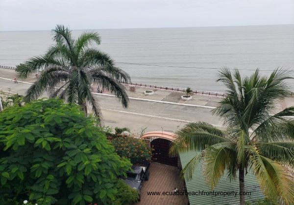 Main entrance from the beachfront promenade