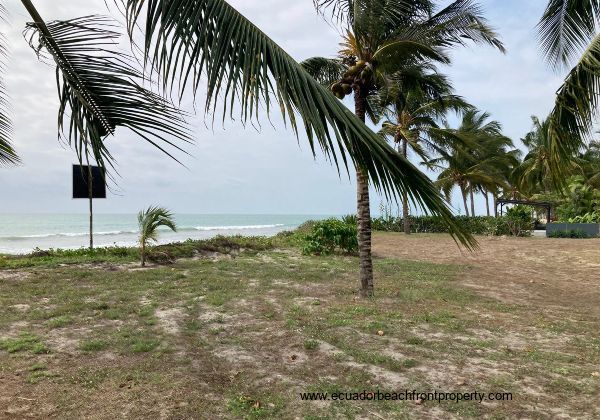 Direct beachfront land