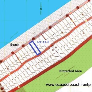 Coco Beach layout with Lot A2-6 outlined