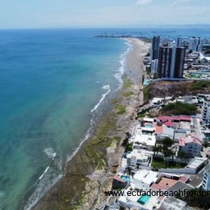 The estate sits along the coast of  Manta