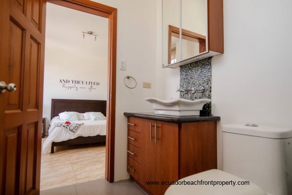 Master bedroom with ensuite bath