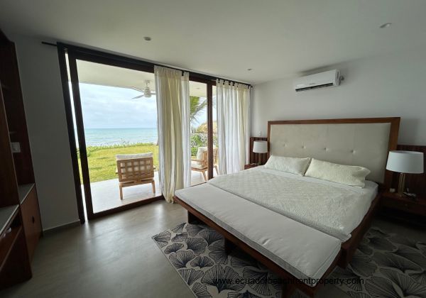 Spacious master suite with ocean views