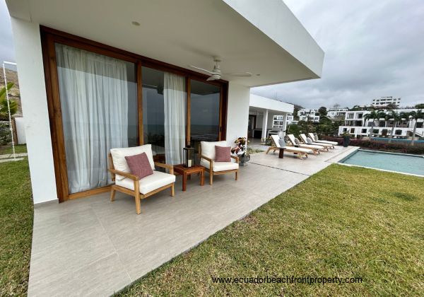 Oceanfront patio