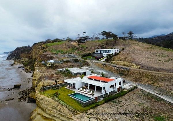 Oceanfront home sits overlooking the ocean