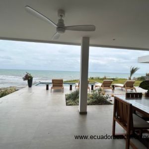 Expansive oceanfront patio