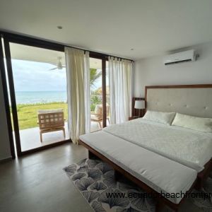 Spacious master suite with ocean views