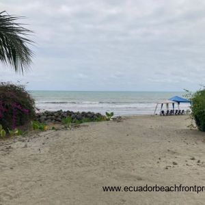 Beautiful, uncrowded sand beach right outside the property