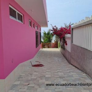 Tiled front patio