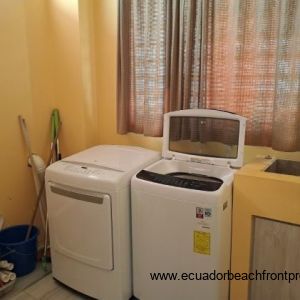 Laundry room with washer, dryer and utility sink