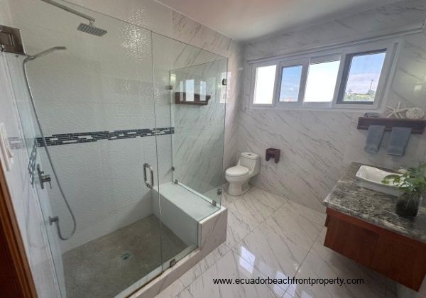Spacious bathrooms