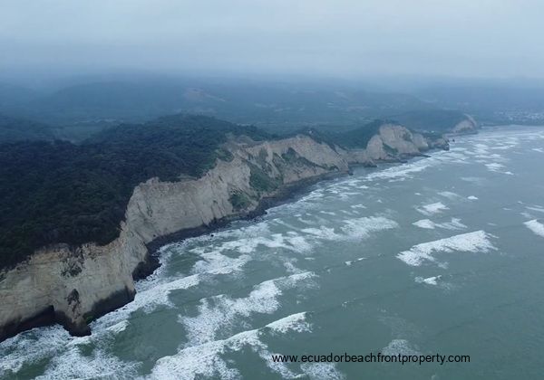 Spectacular coastline with primary tropical forests